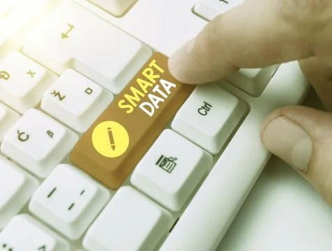 Handwriting text writing Smart Data. Concept meaning digital information that is 写真素材