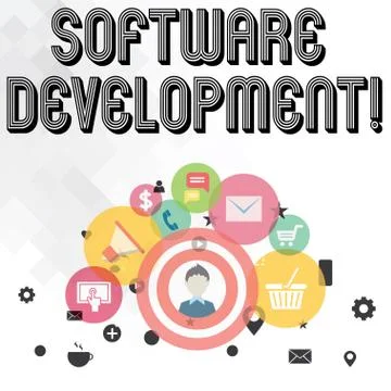 Handwriting text writing Software Development. Concept meaning software is 스톡 일러스트