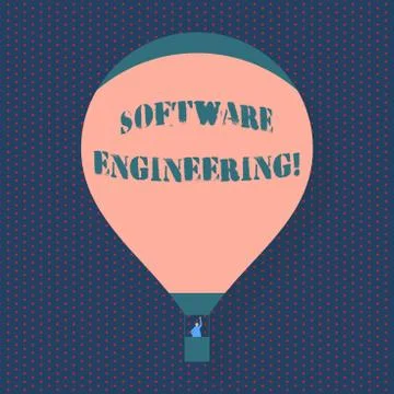 Handwriting text writing Software Engineering. Concept meaning apply engineering 库存插图