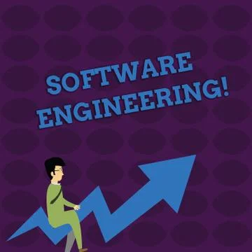 Handwriting text writing Software Engineering. Concept meaning Program 스톡 일러스트