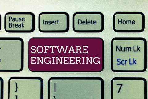 Handwriting text writing Software Engineering. Concept meaning Program Develo Stock Photos