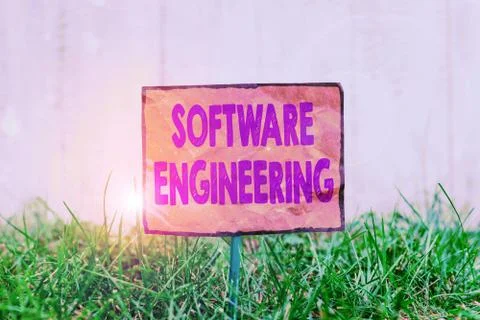 Handwriting text writing Software Engineering. Concept meaning apply engineering Foto stock