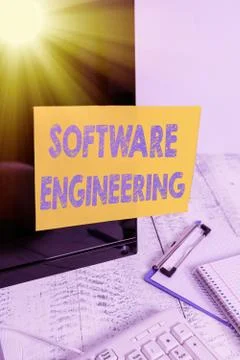 Handwriting text writing Software Engineering. Concept meaning Program Stock Photos