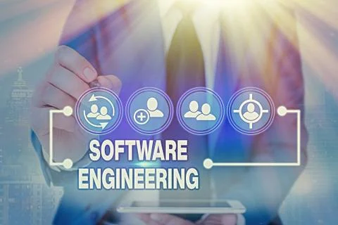 Handwriting text writing Software Engineering. Concept meaning Program Stock Photos