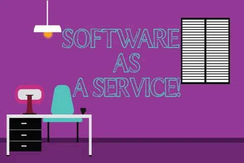 Handwriting text writing Software As A Service. Concept meaning Mobile apps and イラスト素材