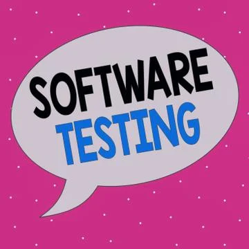 Handwriting text writing Software Testing. Concept meaning investigation provide Illustrazione stock