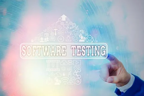 Handwriting text writing Software Testing. Concept meaning investigation provide Stock Photos