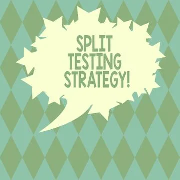 Handwriting text writing Split Testing Strategy. Concept meaning conducting Illustrazione stock