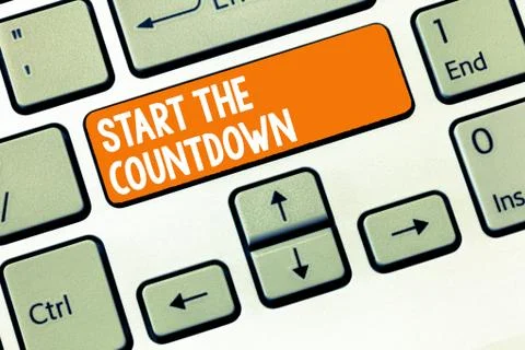 Handwriting text writing Start The Countdown. Concept meaning Sequence of 写真素材