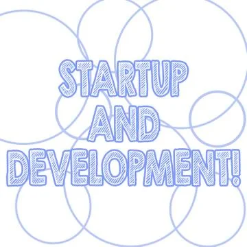 Handwriting text writing Startup And Development. Concept meaning search for a 스톡 일러스트