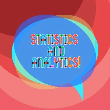 Handwriting text writing Statistics And Analytics. Concept meaning Techniques Stock Illustration