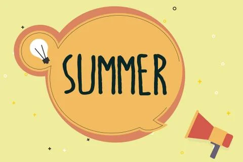 Handwriting text writing Summer. Concept meaning warmest season of year in no Stock-Illustration