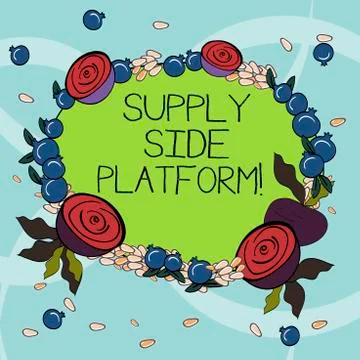 Handwriting text writing Supply Side Platform. Concept meaning Software that Stock Illustration