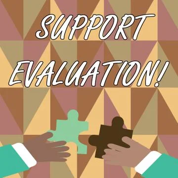 Handwriting text writing Support Evaluation. Concept meaning Assisting process Stock Illustration