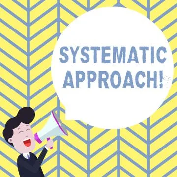Handwriting text writing Systematic Approach. Concept meaning A process used to Illustrazione stock