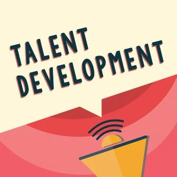 Handwriting text writing Talent Development. Concept meaning Building Skills  Ilustración de archivo