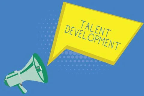 Handwriting text writing Talent Development. Concept meaning Building Skills Ilustración de archivo