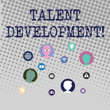 Handwriting text writing Talent Development. Concept meaning anticipation of Stock Illustration