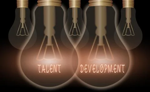 Handwriting text writing Talent Development. Concept meaning Building Skills Ilustración de archivo