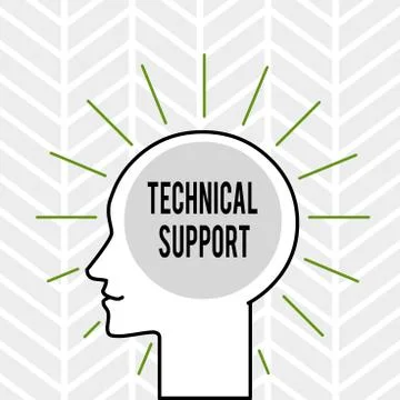 Handwriting text writing Technical Support. Concept meaning Repair and advice 스톡 일러스트