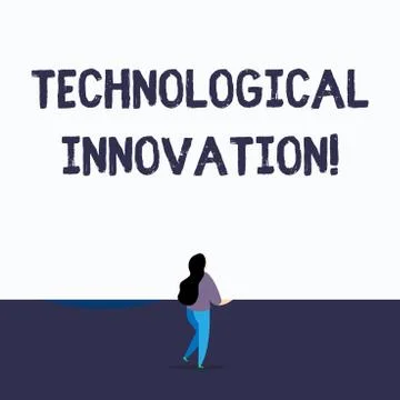 Handwriting text writing Technological Innovation. Concept meaning New Invention イラスト素材