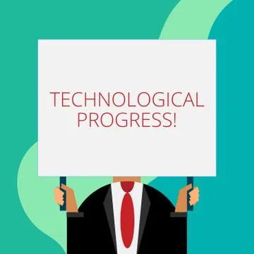 Handwriting text writing Technological Progress. Concept meaning overall Process Stock Illustration
