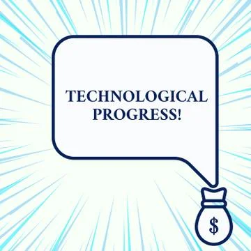 Handwriting text writing Technological Progress. Concept meaning overall Process Stock Illustration