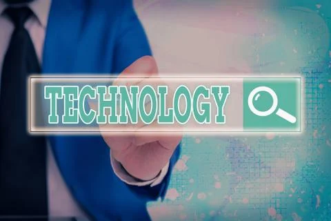Handwriting text writing Technology. Concept meaning use of scientific knowledge 写真素材