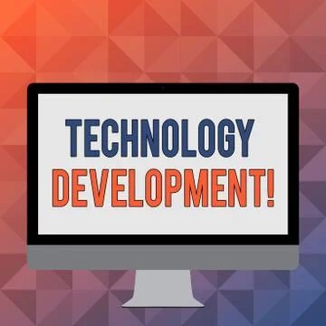 Handwriting text writing Technology Development. Concept meaning Anything in Stockillustratie