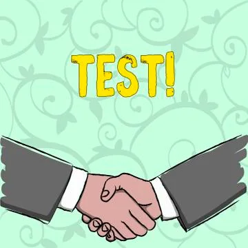 Handwriting text writing Test. Concept meaning Academic systemic procedure イラスト素材