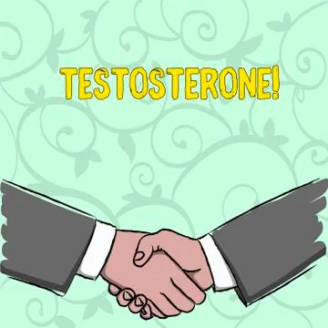 Handwriting text writing Testosterone. Concept meaning Male hormones development Stock Illustration