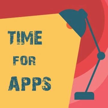 Handwriting text writing Time For Apps. Concept meaning The best fullfeatured イラスト素材