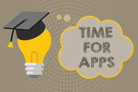 Handwriting text writing Time For Apps. Concept meaning The best fullfeatured イラスト素材