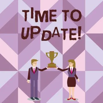 Handwriting text writing Time To Update. Concept meaning this right moment to イラスト素材