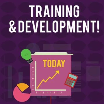 Handwriting text writing Training And Development. Concept meaning Organize Stock Illustration