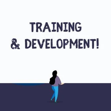 Handwriting text writing Training And Development. Concept meaning Organize Stock Illustration