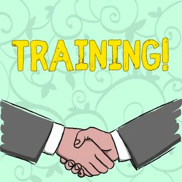 Handwriting text writing Training. Concept meaning Organized activity to develop Stockillustratie