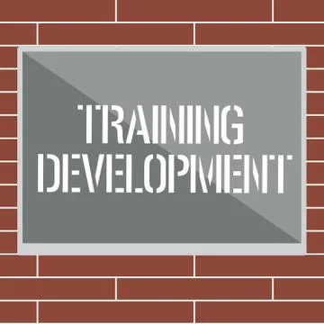 Handwriting text writing Training Development. Concept meaning Learn and Expand Stock Illustration