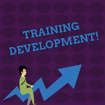 Handwriting text writing Training Development. Concept meaning Learn and Expand Stock Illustration