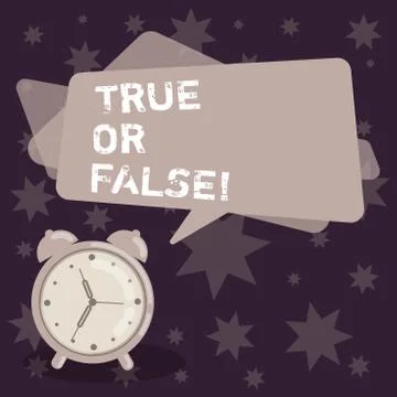Handwriting text writing True Or Falsequestion. Concept meaning series of Stock Illustration