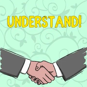 Handwriting text writing Understand. Concept meaning Ability to perceive Stock Illustration