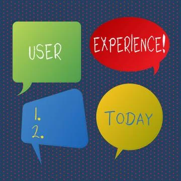 Handwriting text writing User Experience. Concept meaning demonstratings Stock Illustration