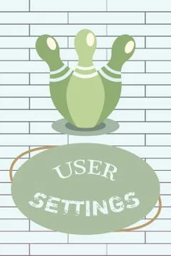 Handwriting text writing User Settings. Concept meaning Configuration of Stock Illustration