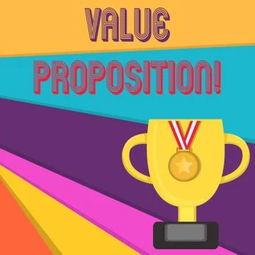 Handwriting text writing Value Proposition. Concept meaning innovation service Stock Illustration