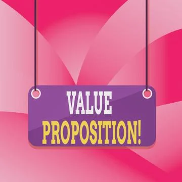 Handwriting text writing Value Proposition. Concept meaning feature intended to 스톡 일러스트