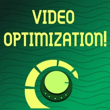 Handwriting text writing Video Optimization. Concept meaning to ensure or Stock Illustration