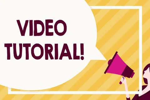 Handwriting text writing Video Tutorial. Concept meaning method of transferring Stock Illustration