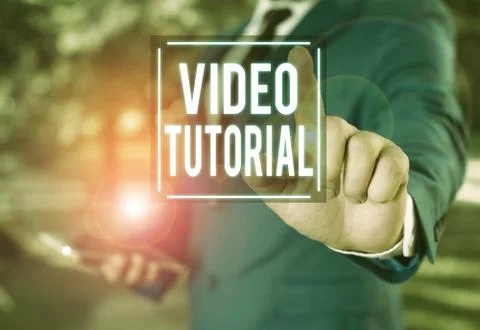 Handwriting text writing Video Tutorial. Concept meaning method of transferring Stock Photos