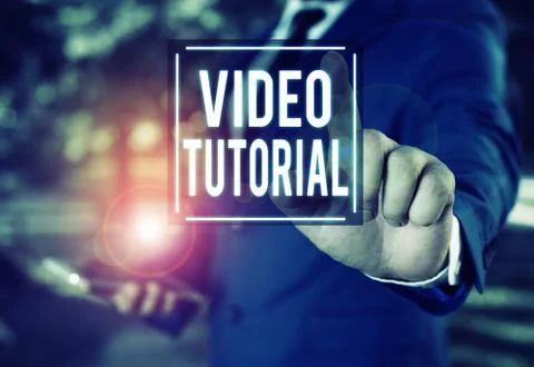 Handwriting text writing Video Tutorial. Concept meaning method of transferring Stock Photos