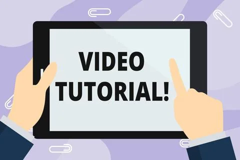 Handwriting text writing Video Tutorial. Concept meaning method of transfe... Stock Photos